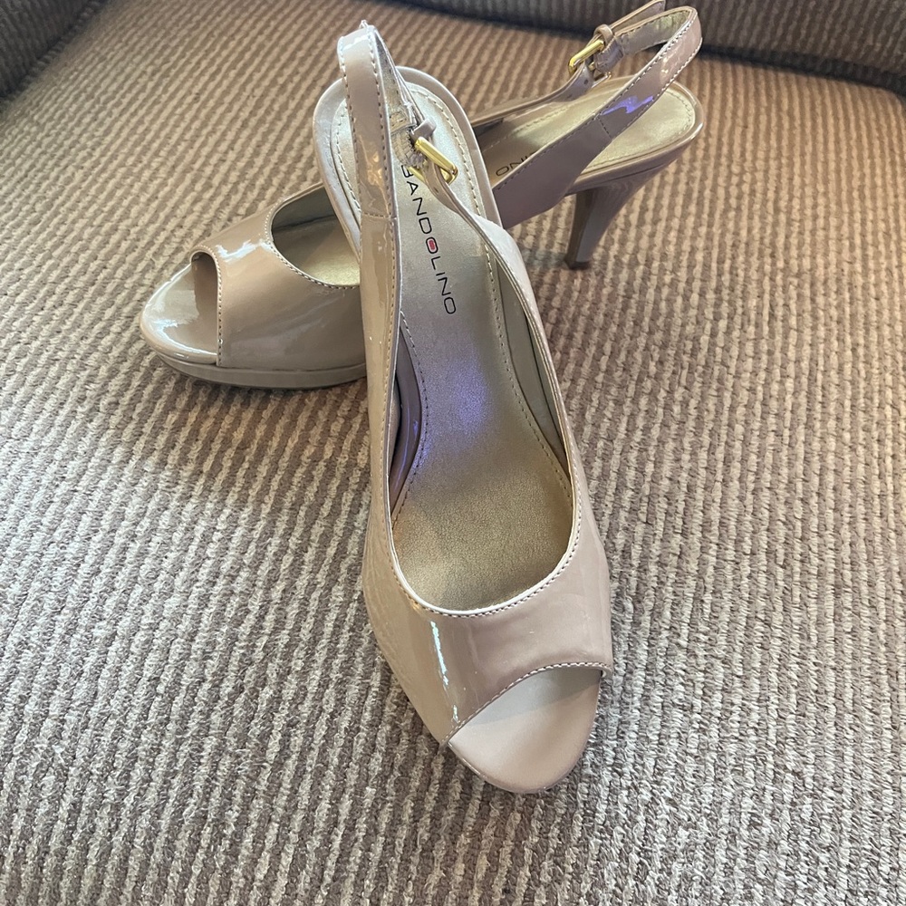 Nude platform heels!